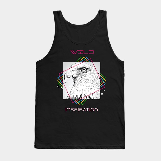 Eagle Bird Wild Nature Animal Illustration Art Drawing Tank Top by Cubebox